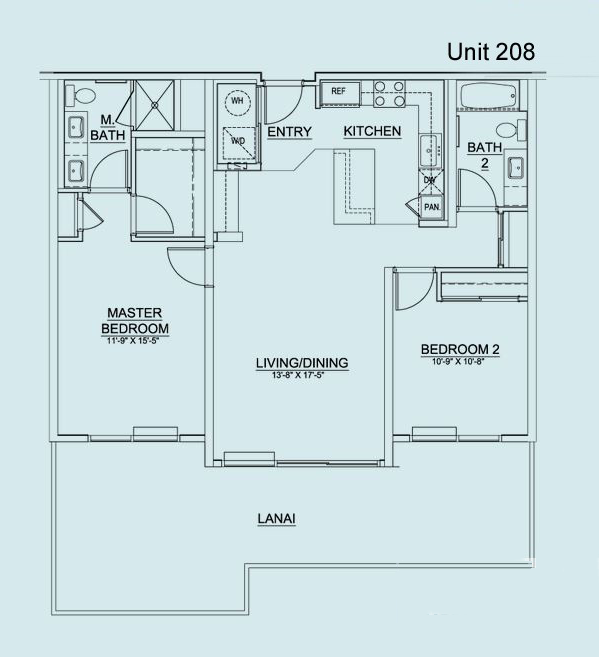 Floor Plan Unit 208