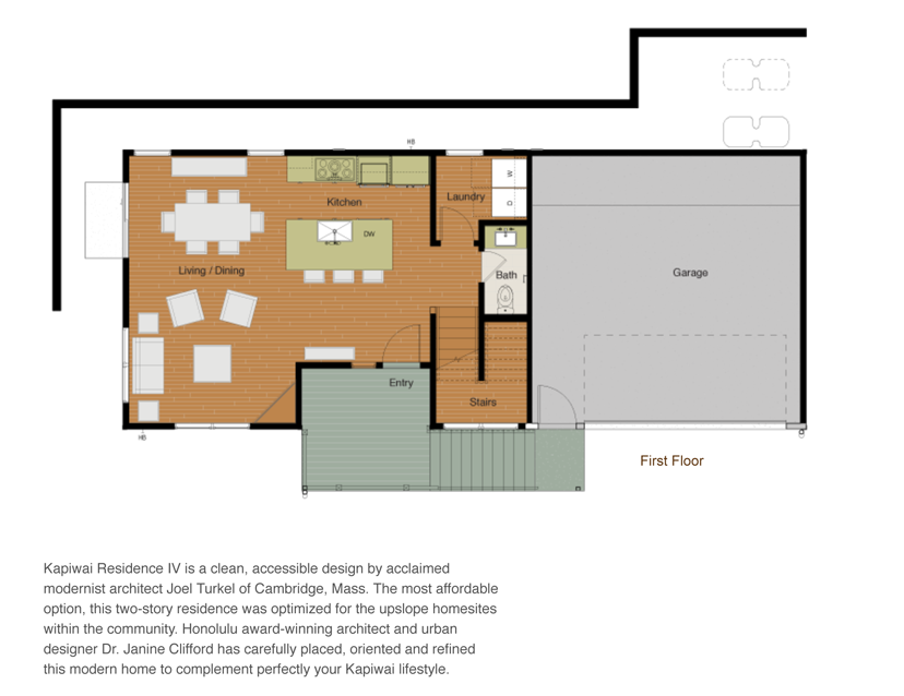 Residence 4 Floor plan 1st floor