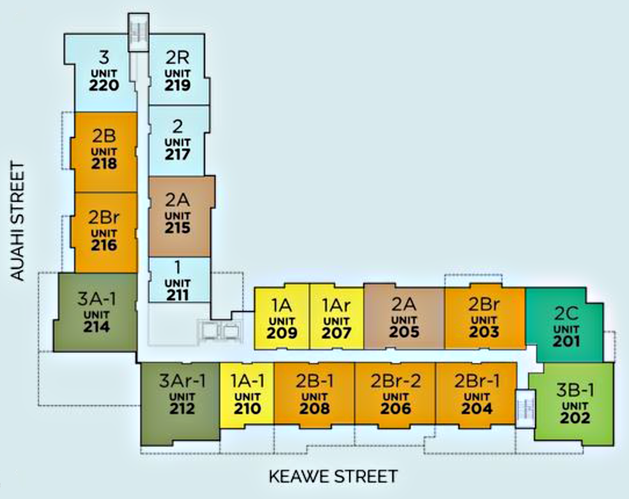 400 Keawe Floorplate