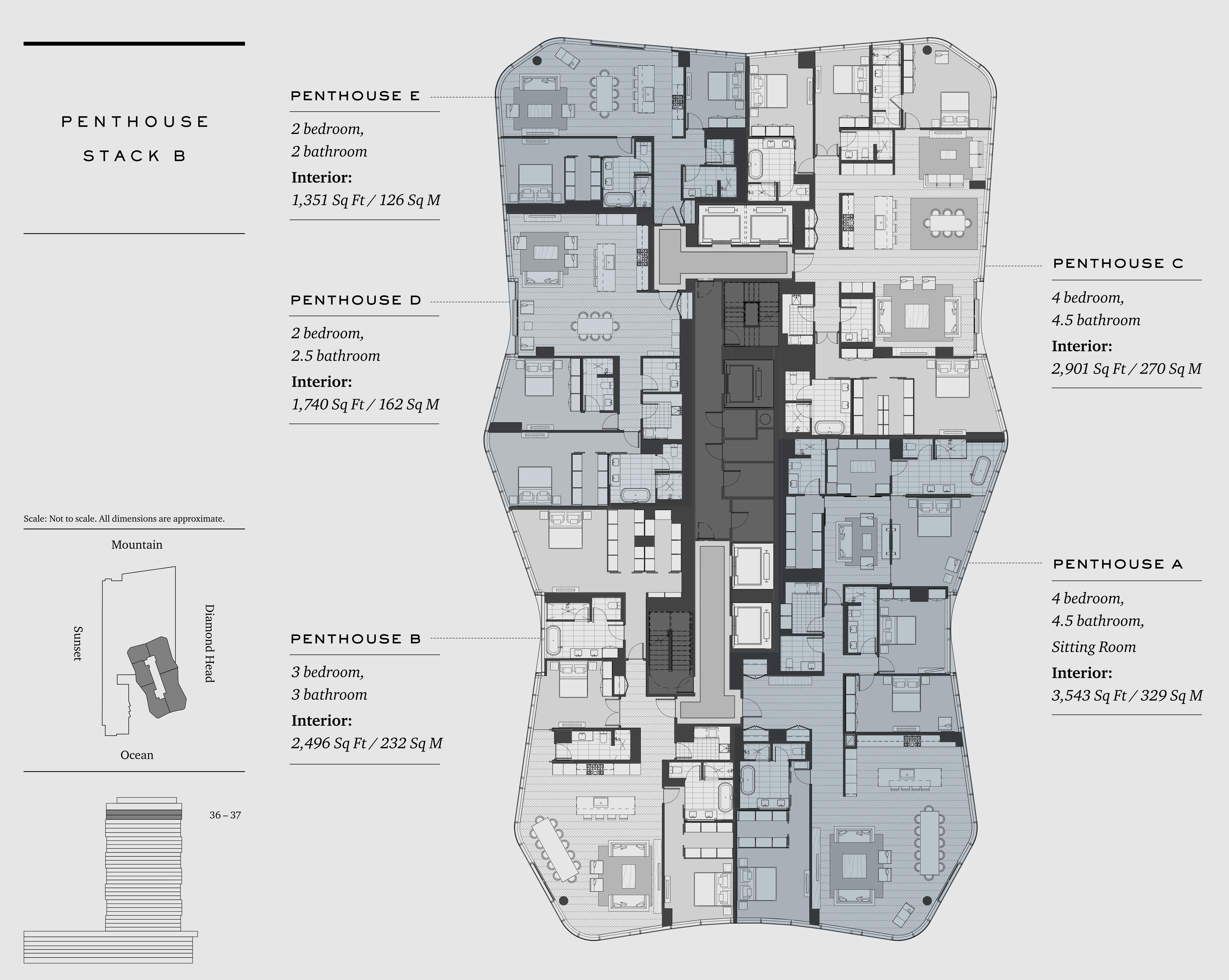 Floorplate 4 Penthouse Stack B