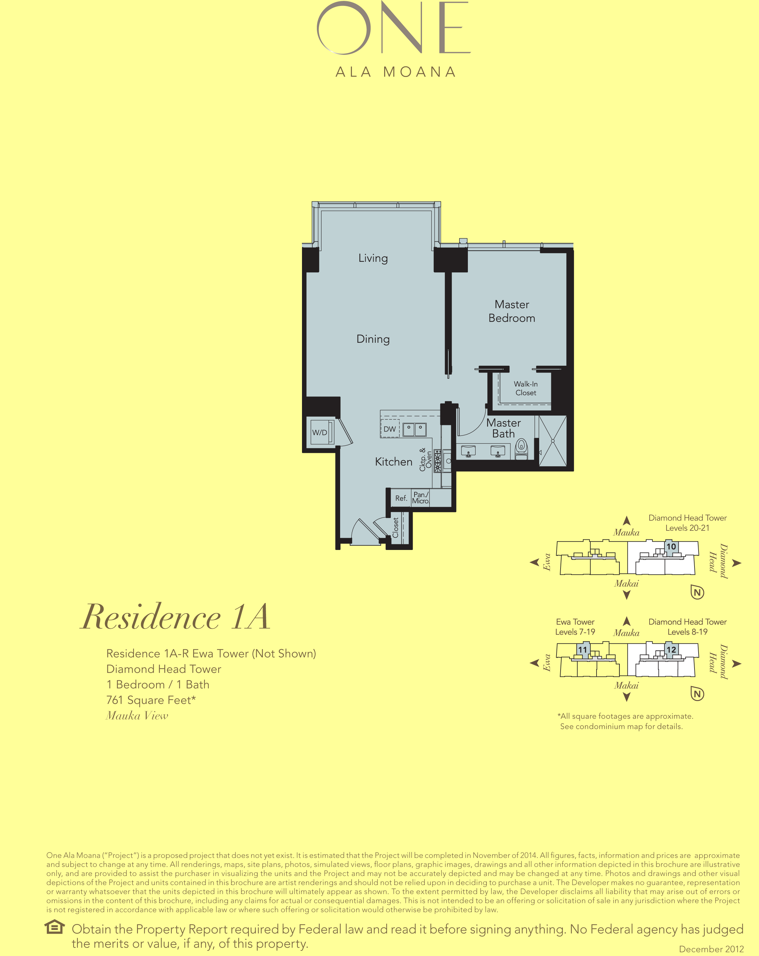 ONE Ala Moana Blvd. Residence 1A