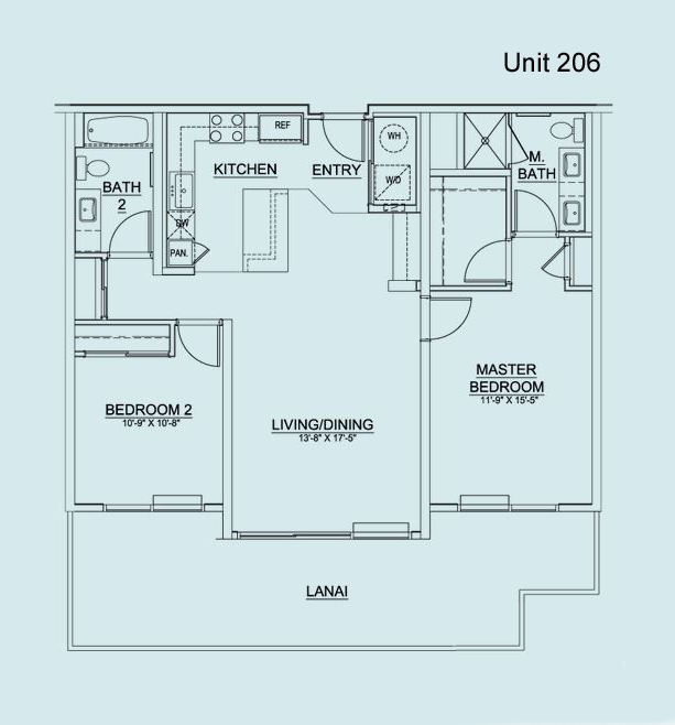 Floor Plan Unit 206