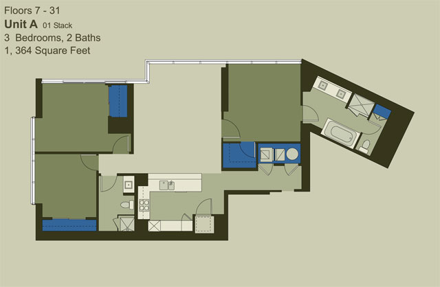 Floor 7-31 Unit A