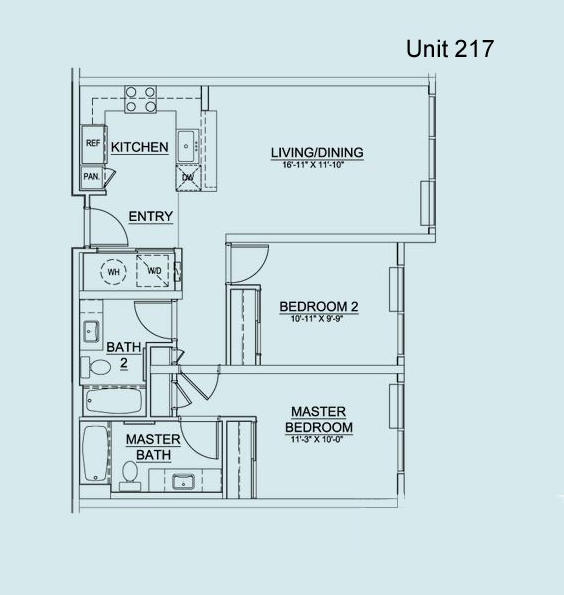 Floor Plan Unit 217