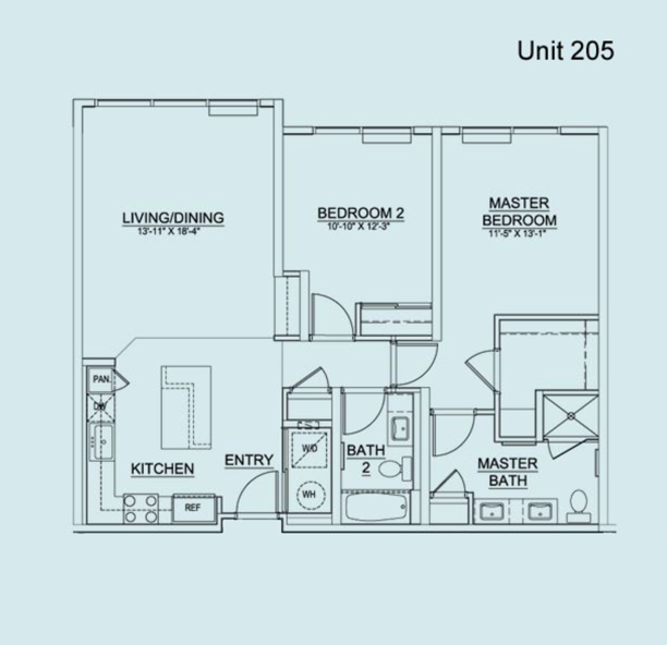 Floor Plan Unit 205