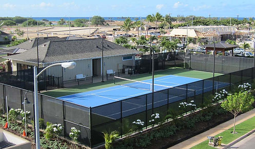 tennis courts