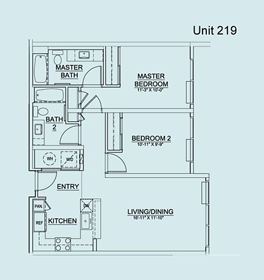 Floor Plan Unit 219