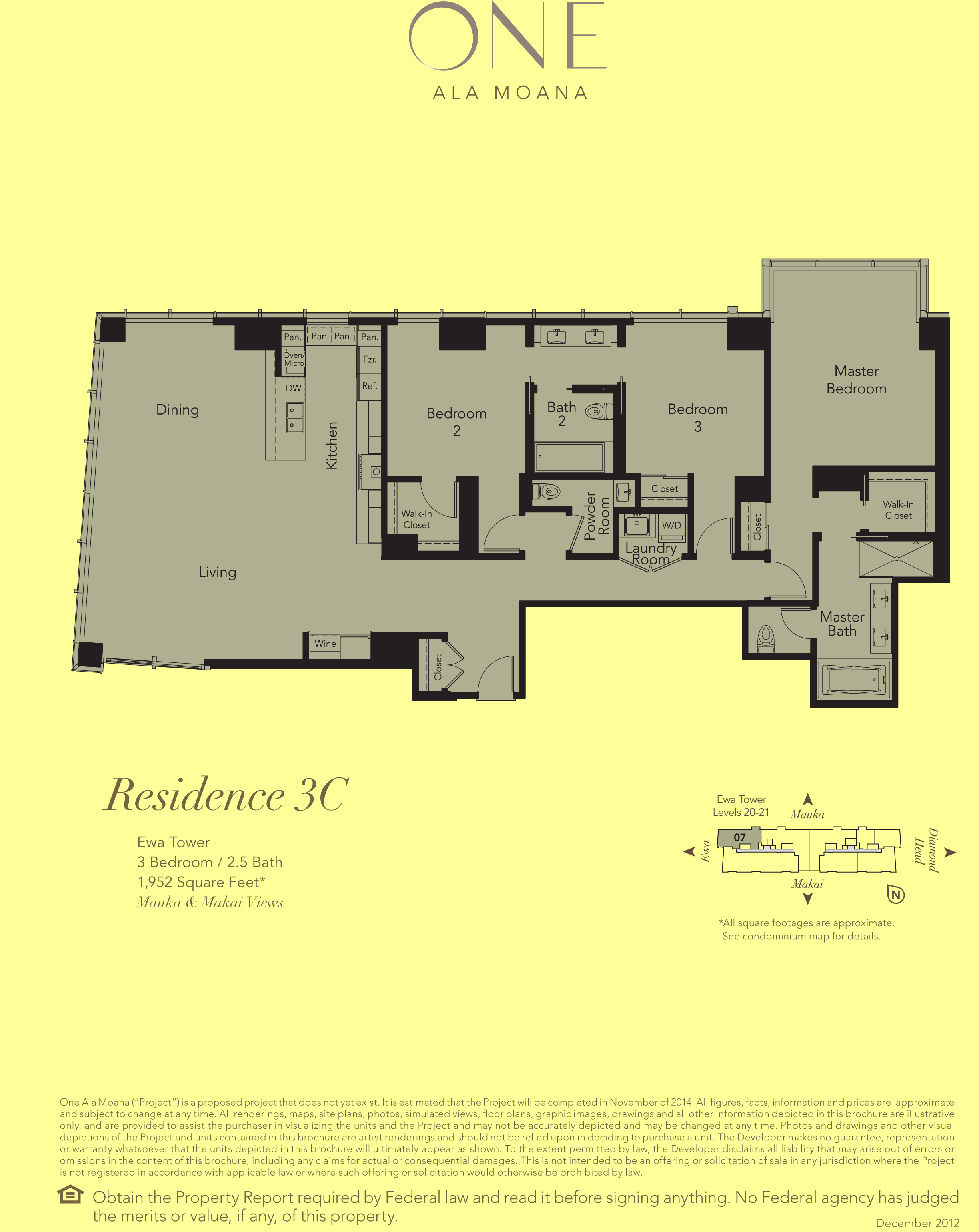 ONE Ala Moana Blvd. Penthouse 3C