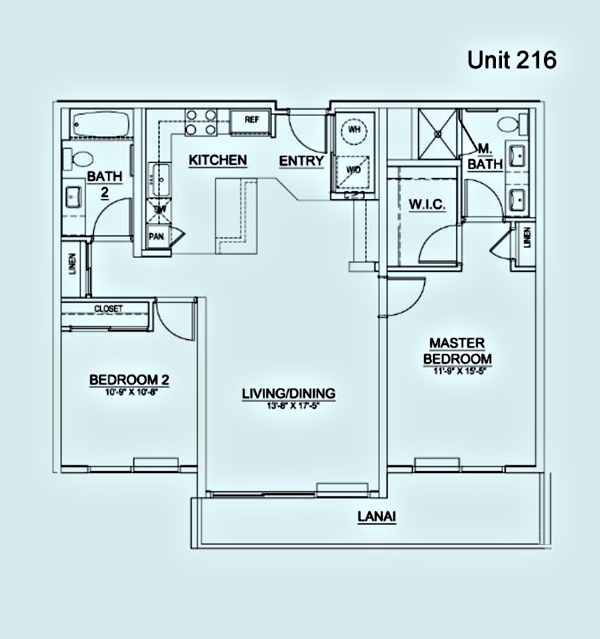 Floor Plan Unit 216