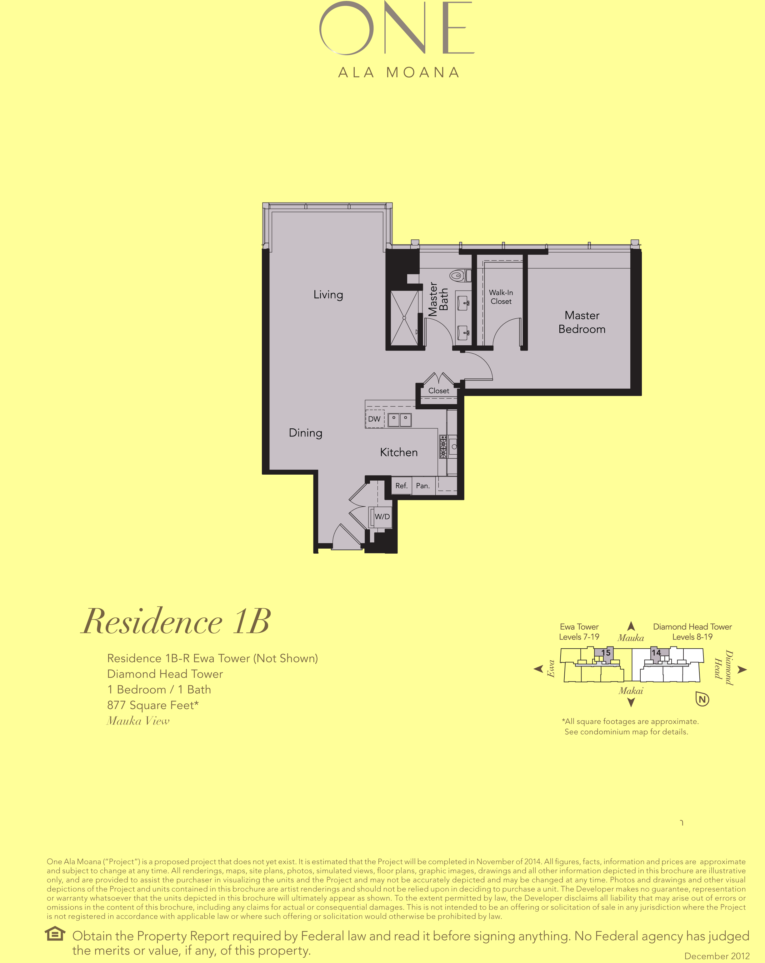 ONE Ala Moana Blvd. Residence 1B