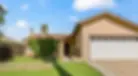 Home front with garage