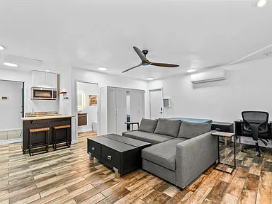 living room toward kitchen