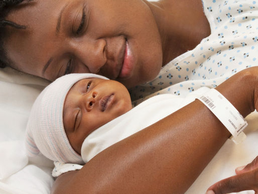 Mother and newborn baby