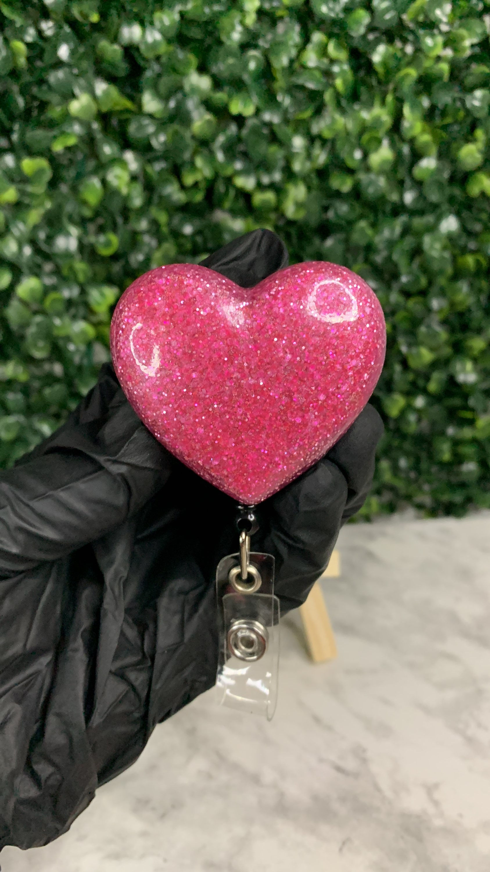 Heart Retractable Badge Reel