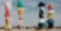 Cubes de couleurs de la scénographie de Under the Sun