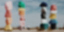 Cubes de couleurs de la scénographie de Under the Sun