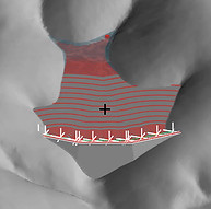 Muk3D tailings dam deposition with contours