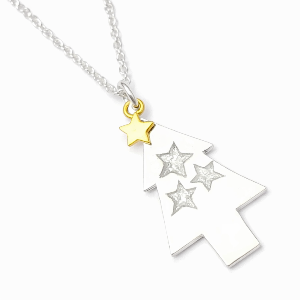 Aspen Christmas Tree Necklace