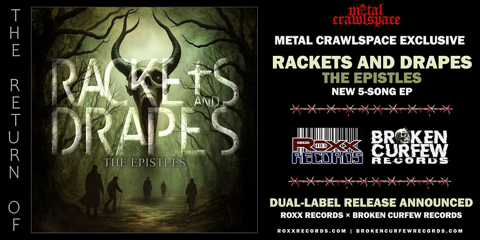 Rackets and Drapes sign to Roxx Records and Broken Curfew Records