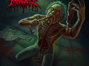 Zombie eating flesh