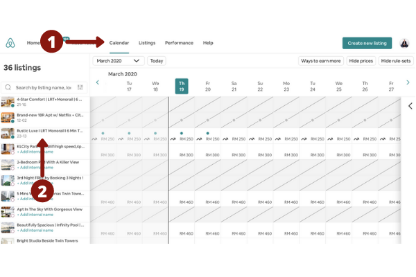 Change price for particular period in AirBnB