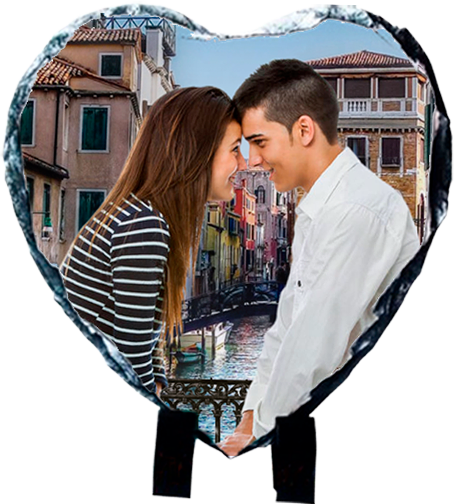 Piedra decorativa corazón