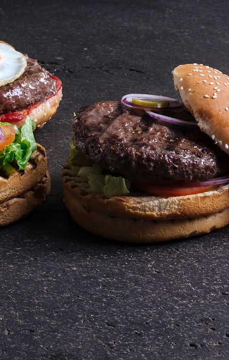 Two Delicious Hamburgers