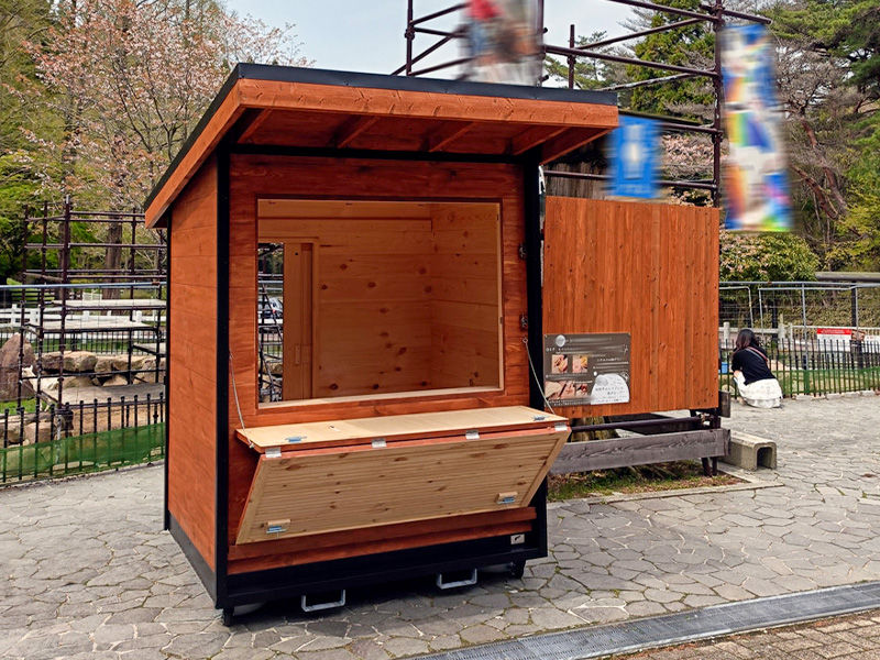 設置実例08 売店・案内所建屋