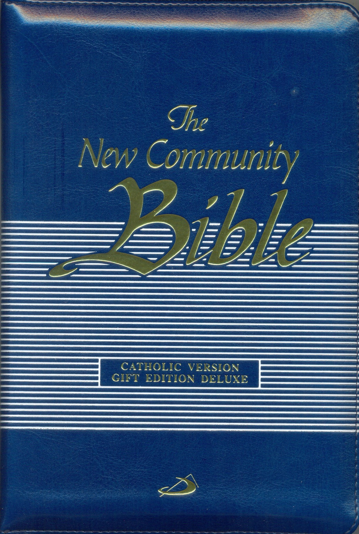 NEW COMMUNITY BIBLE WITH INDEX: GOLDEN EDGE WITH BLUE ZIP
