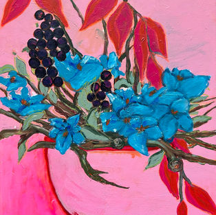 Water on fire, 46 x 55, acryl- en olieverf op linnen.jpg