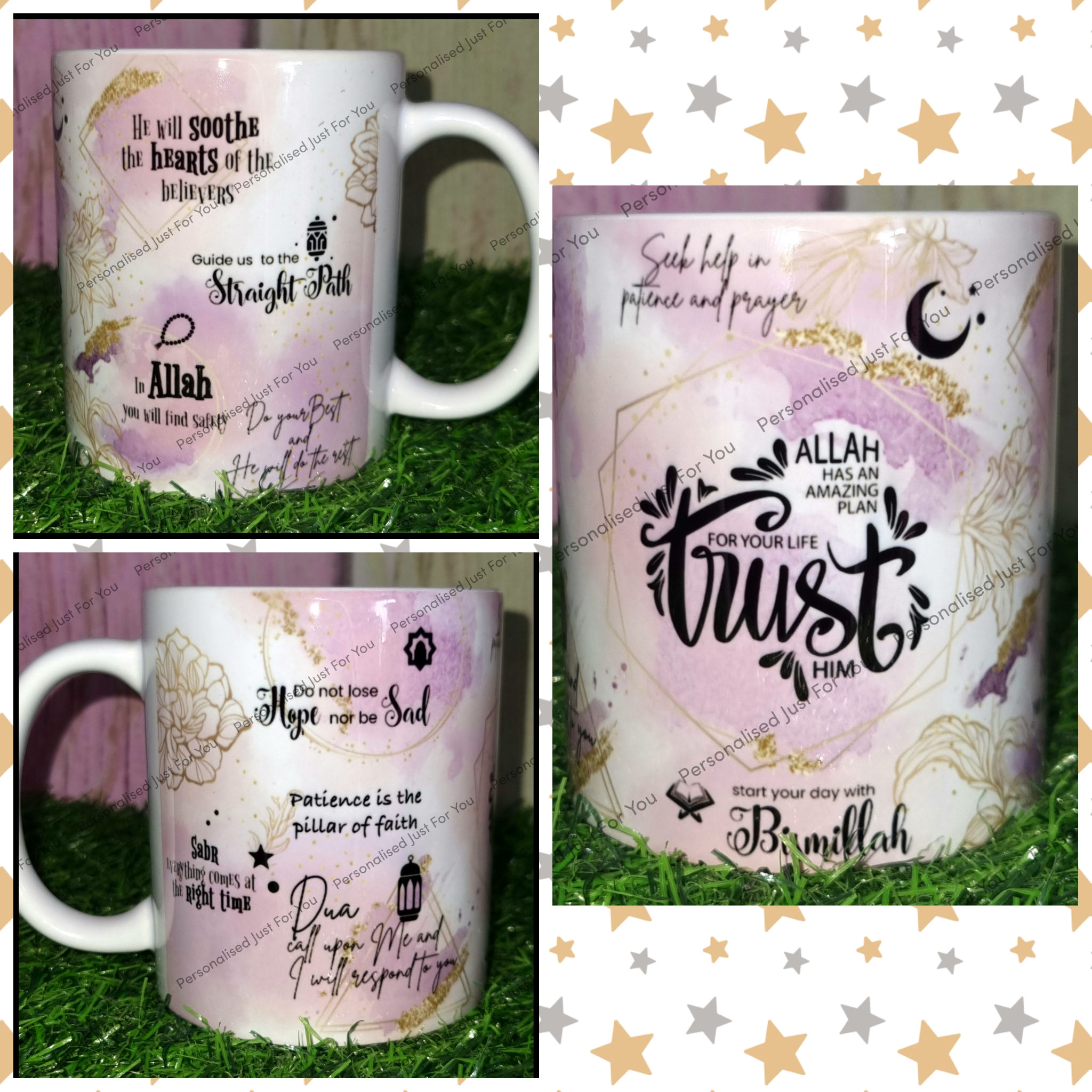 Pink Islamic Eid Mug