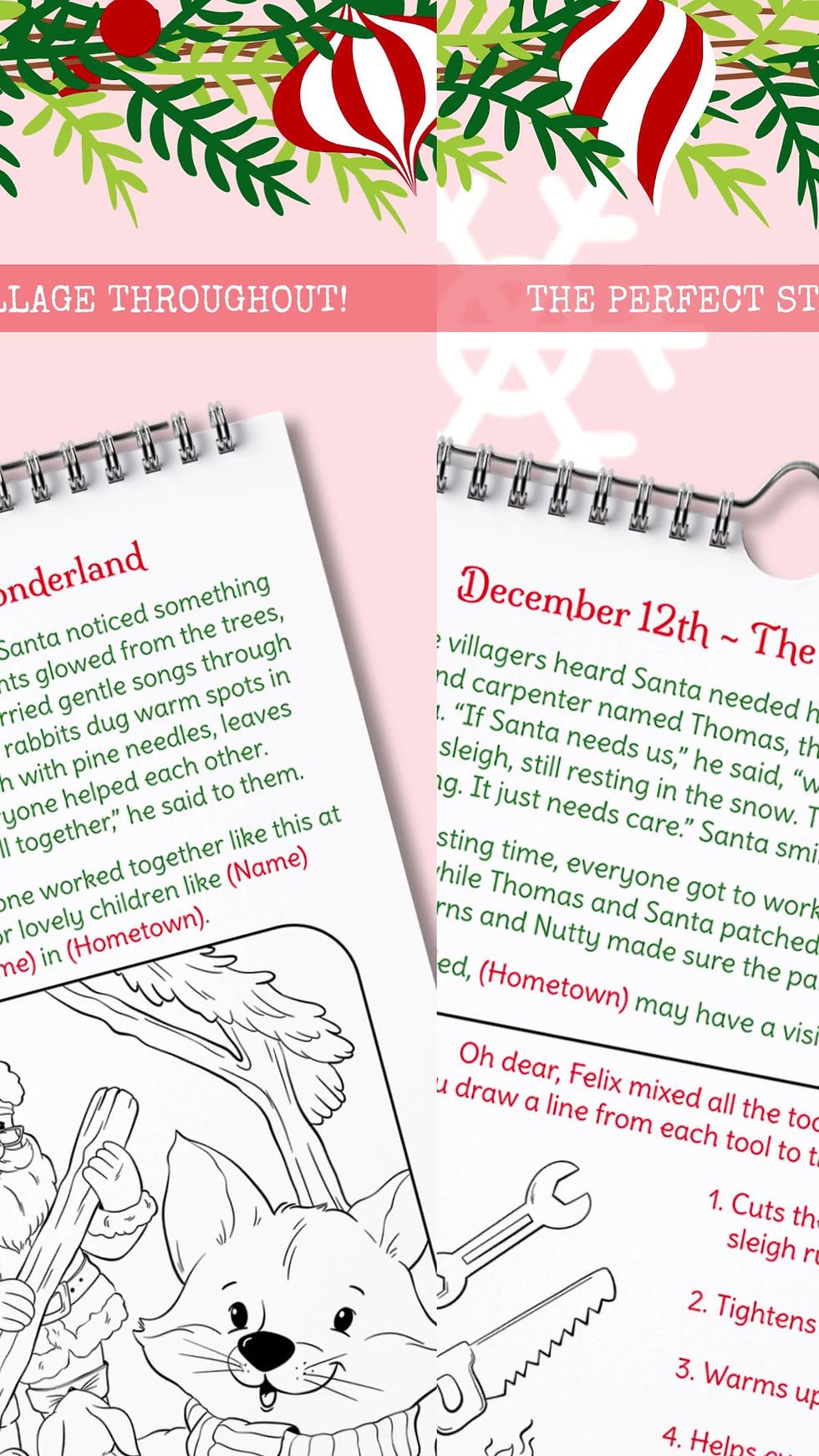 Thumbnail: Personalised Santa's Forest Friends Christmas Countdown Calendar