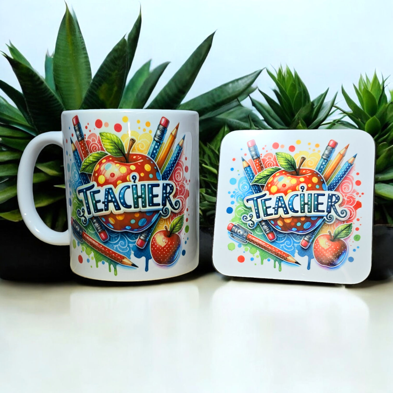 Teacher Mug & Coaster Gift Set