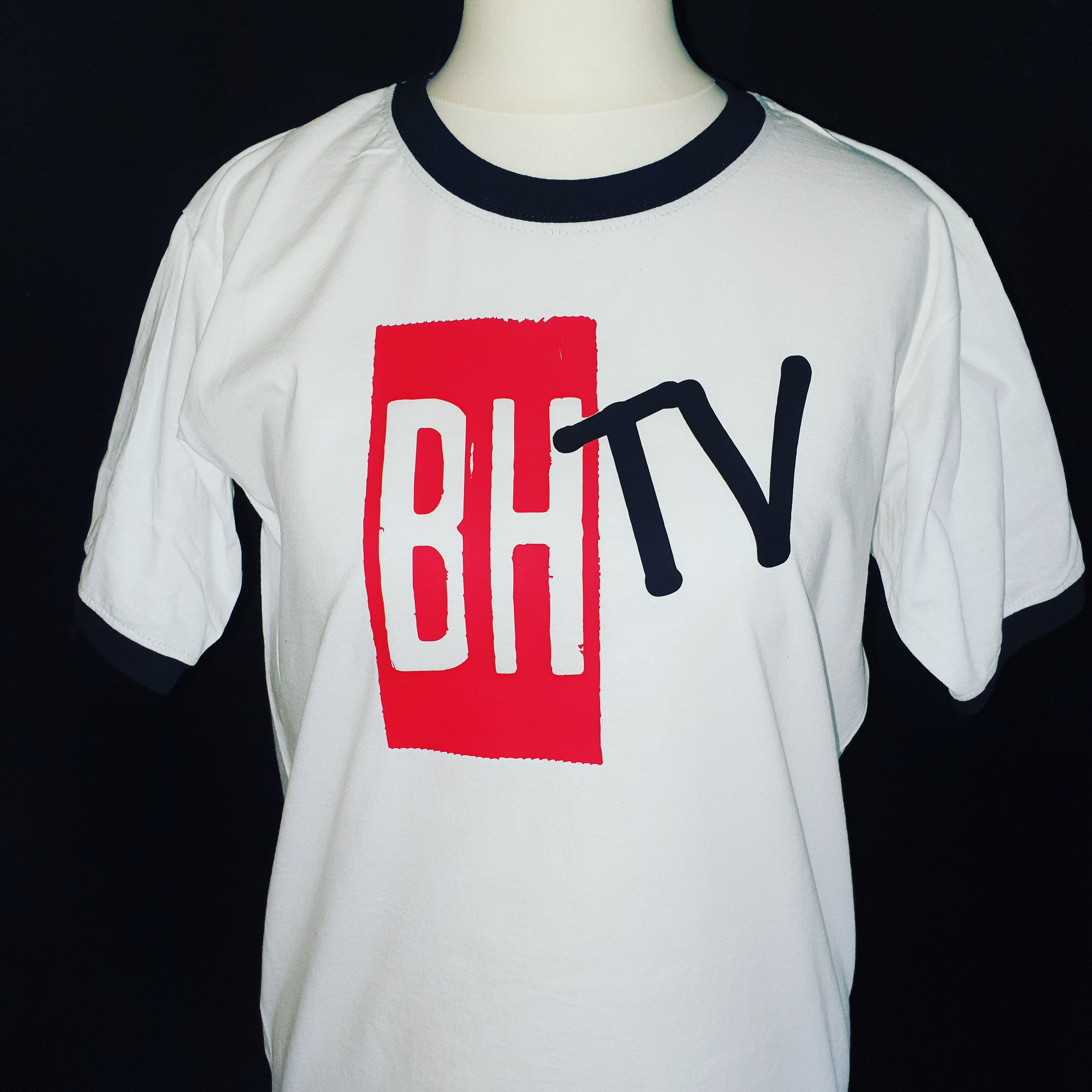 BHTV White/Black Design T-Shirt
