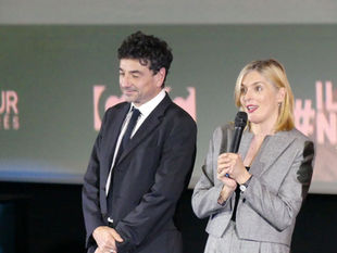 Franck Courtès et Valérie Donzelli au pathé Gare du Sud lors du festival Cinéroman