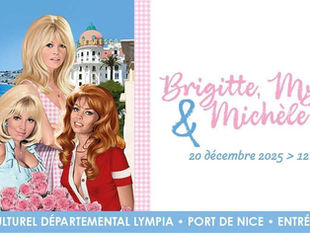 Brigitte, Mylène et Michèle, les petites chéries de la Côte d'Azur exposition affiche