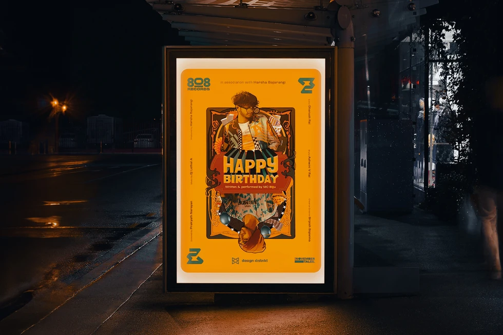 a poster that says happy birthday on it