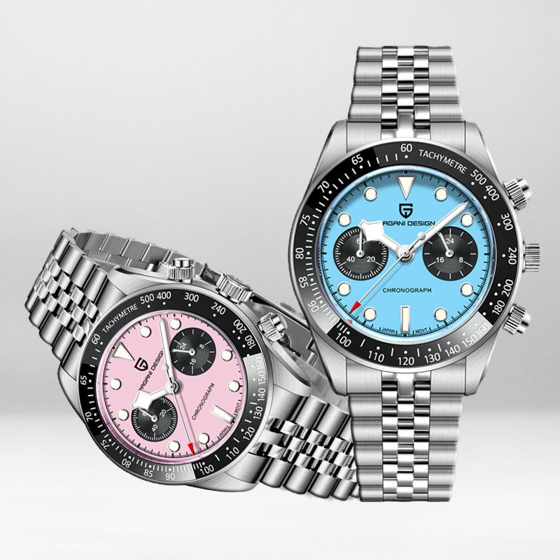 Miniaturbild: Pagani Design herren Chronograph Quarz – Saphirglas & Tachymeter