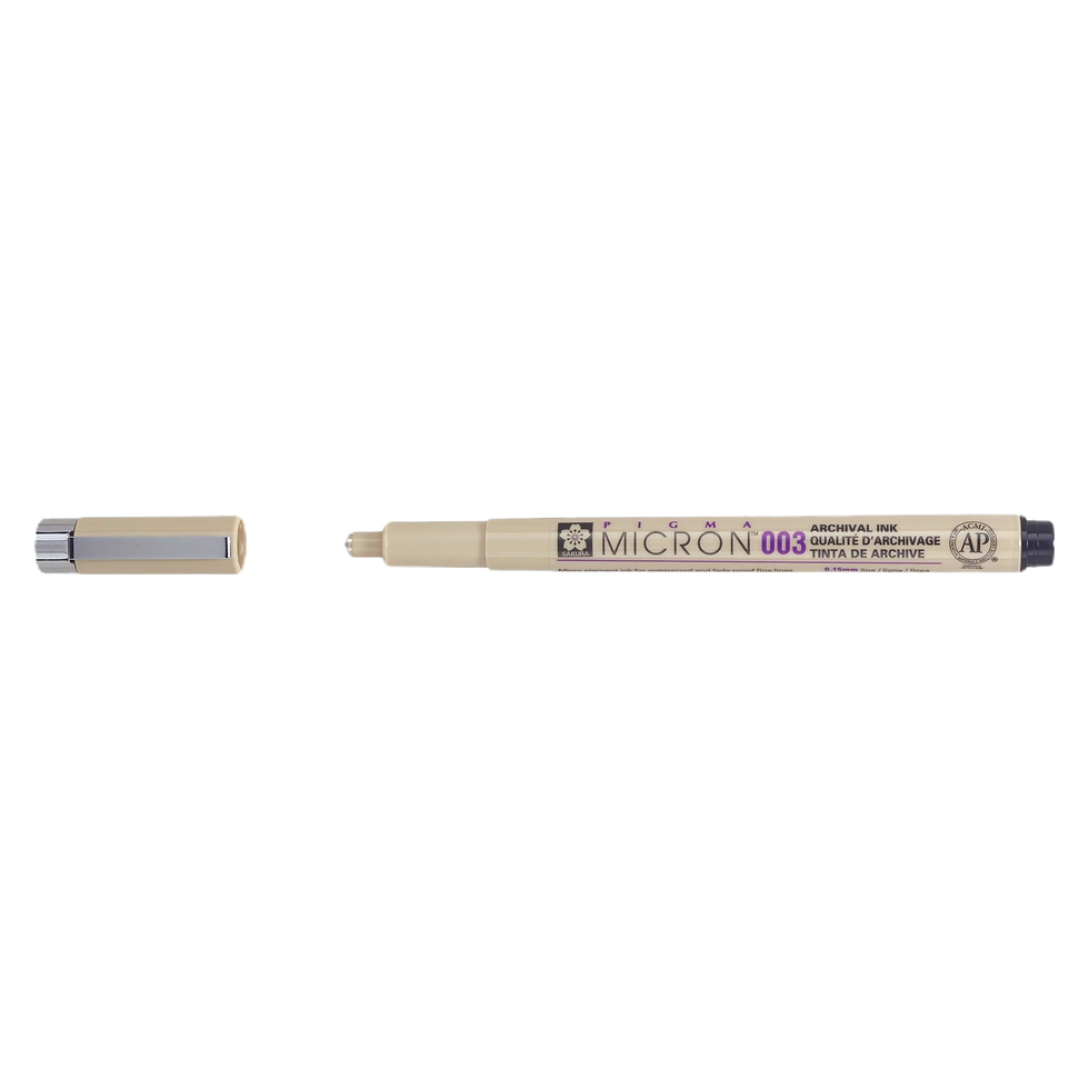 Thumbnail: Pigma Micron 003, 0.15 mm - Black