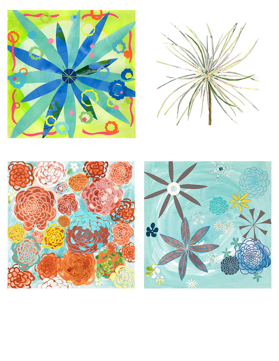 Flower Power Cork Coaster Set