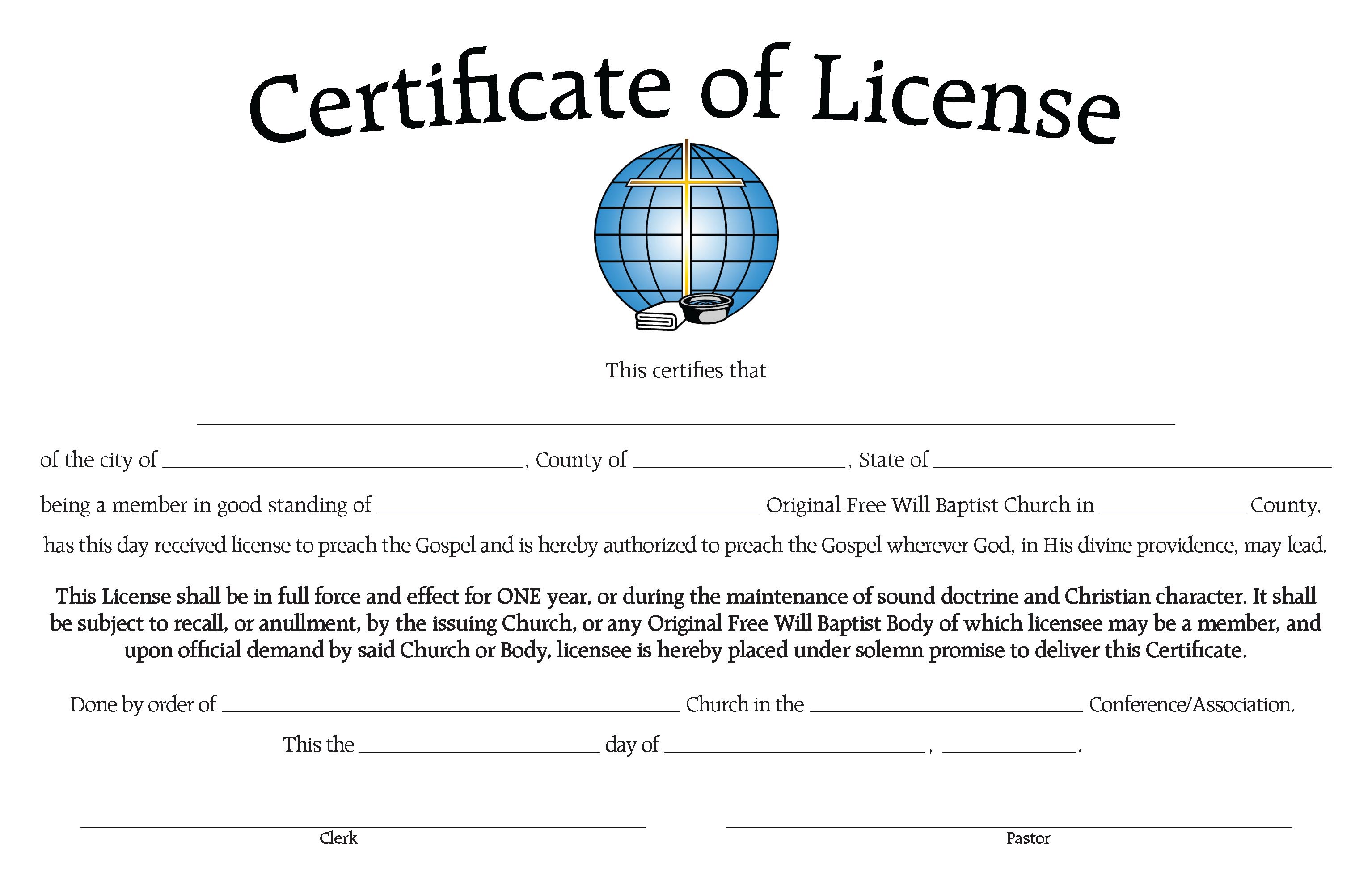 nc ministers licence nc ministers licence