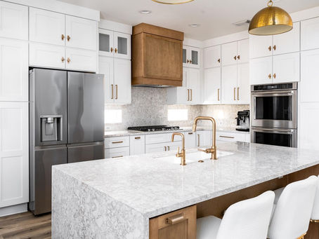 waterfall vs traditional countertops