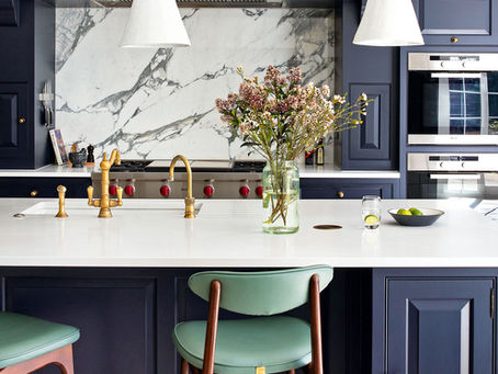 Modern kitchen with quartz countertops