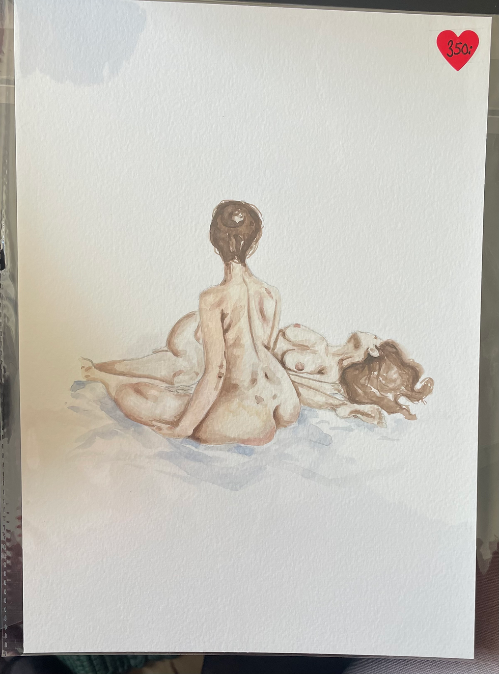 Original akvarel maleri