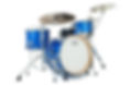 Epiphany Series - WTS drums - 3 piece shell pack and snare drum in Blue Sparkle wrap finish
