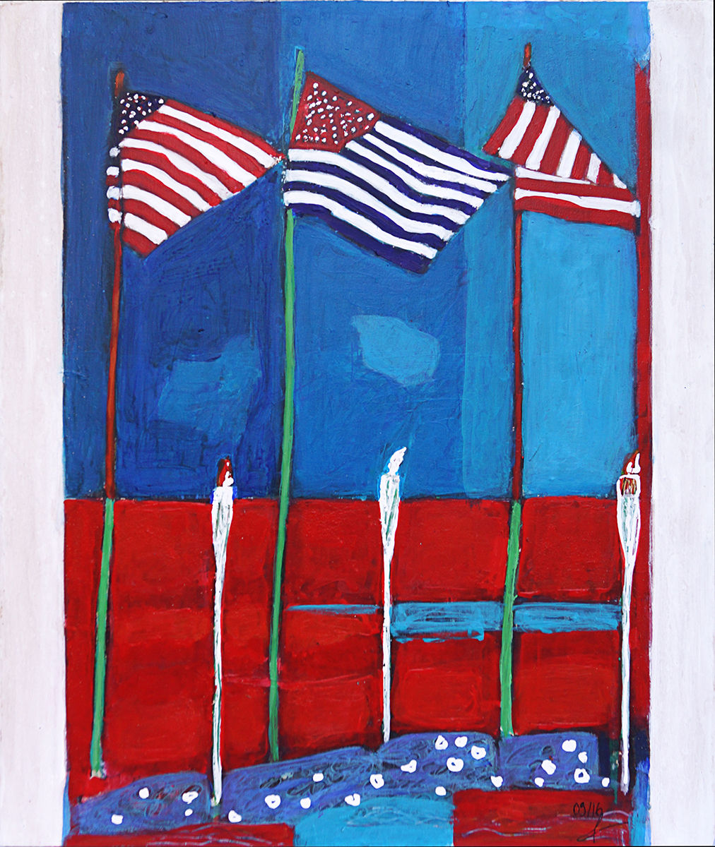 Three Flags by Pascaline Doucin-Dahlke