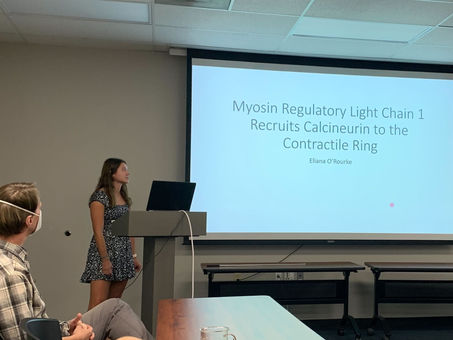 RISE fellow Eliana Rourke presented her research