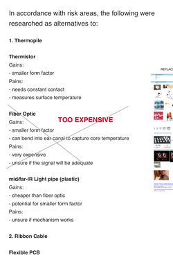 Making the thermopile comfortable