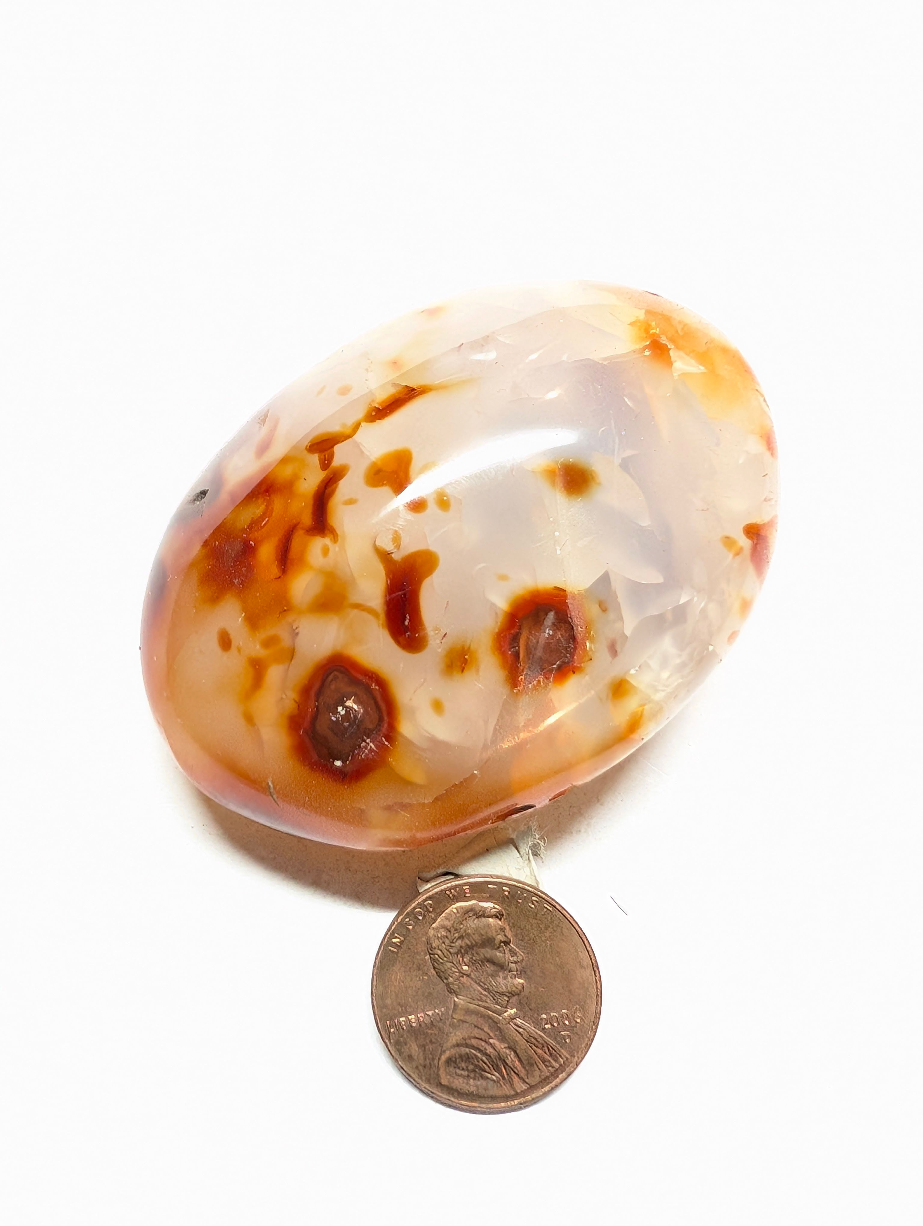 Carnelian Palm Stone – Vitality, Creativity & Motivation