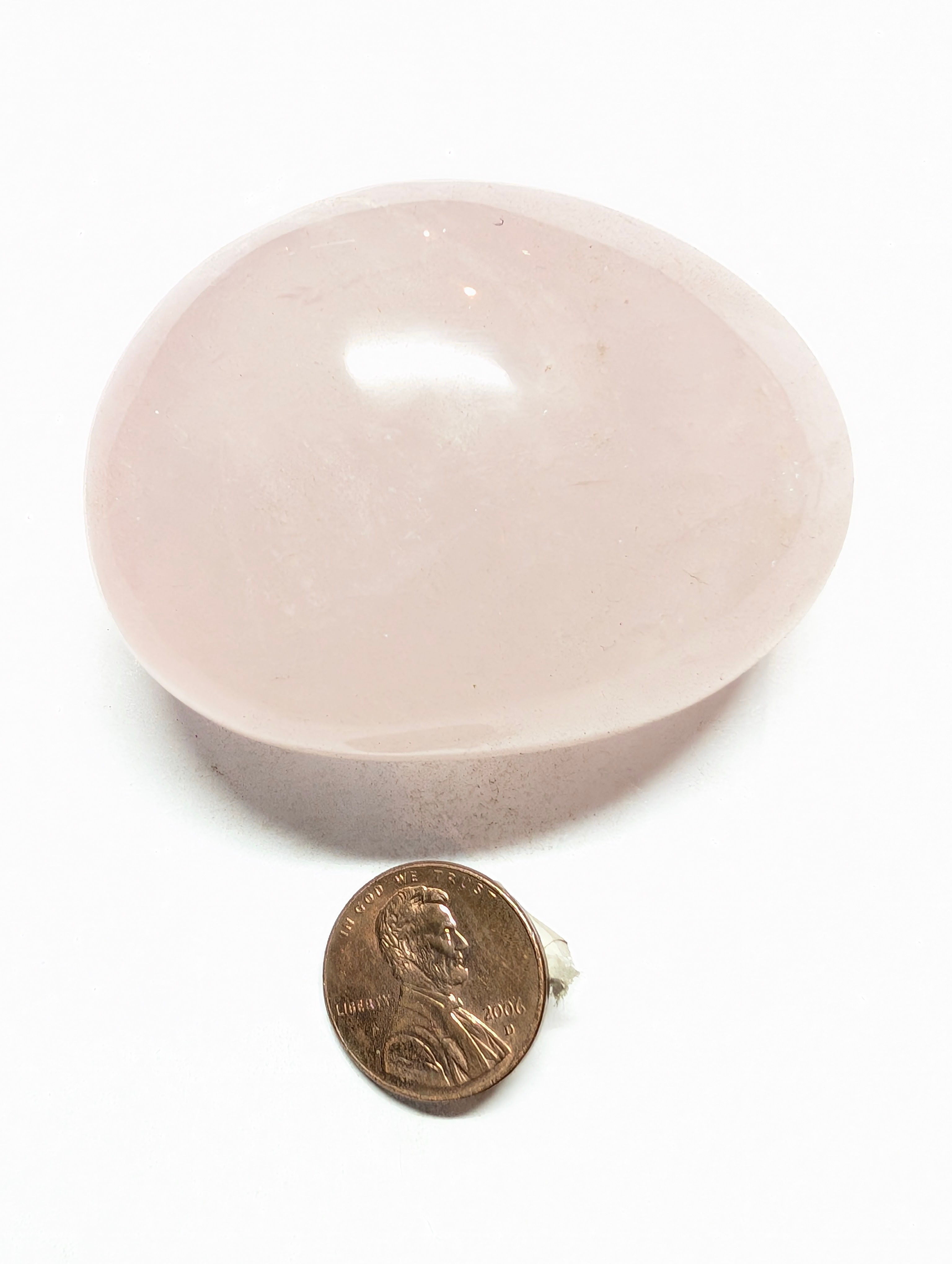 Rose Quartz Palm Stone – Self-Love & Heart Chakra Healing
